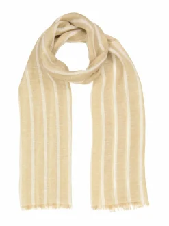 Raidallinen pellavahuivi