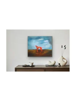 Rakkauteni kantaa sinut, öljyvärimaalaus,