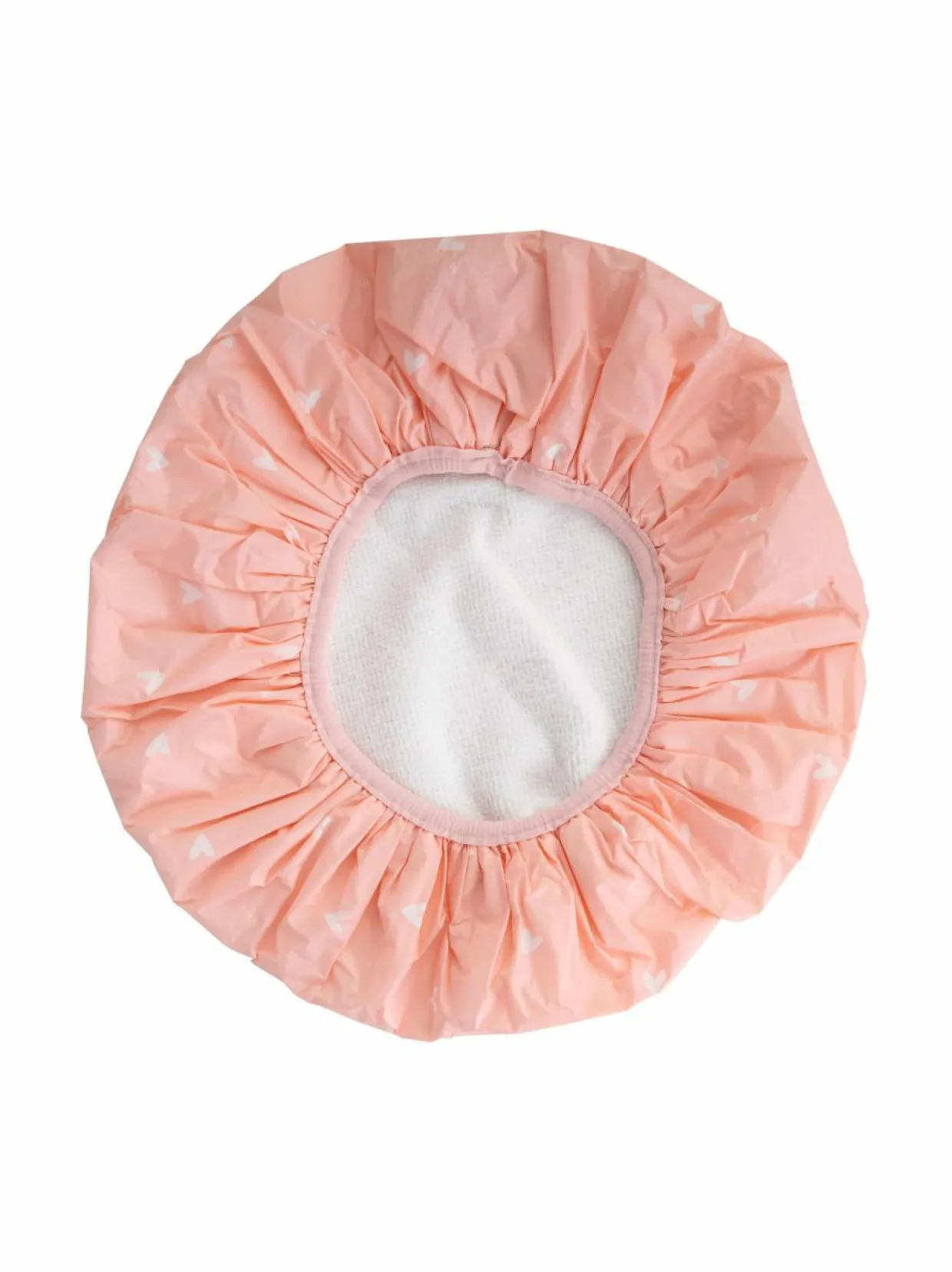 Reversible Shower Cap Heart Pattern -suihkumyssy
