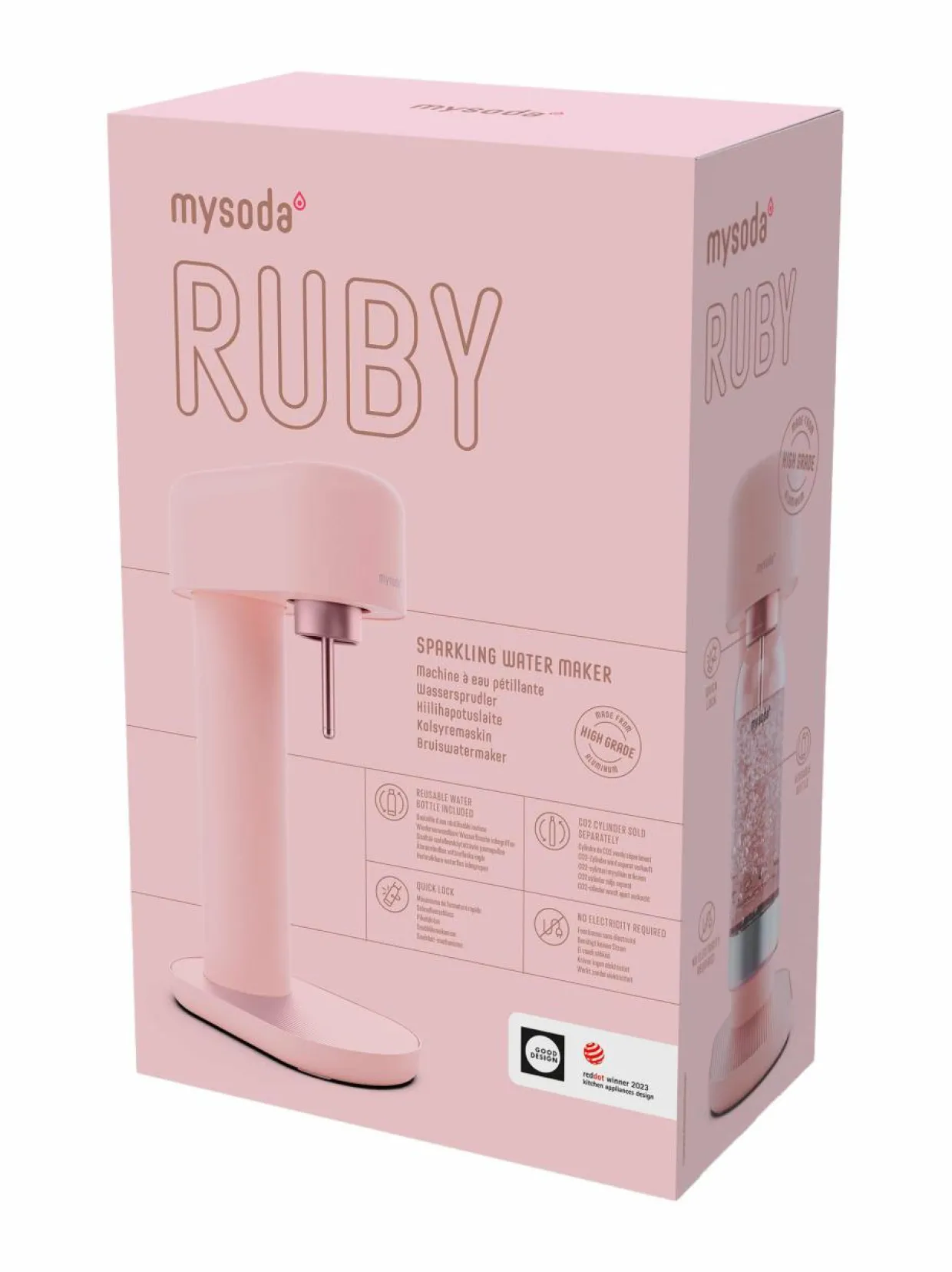 Ruby 2 -hiilihapotuslaite 14 x 24 x 41 cm