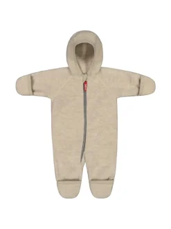 Ruskovilla hupullinen haalari - villafleece