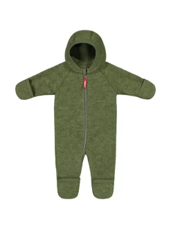 Ruskovilla hupullinen haalari - villafleece