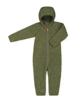 Ruskovilla hupullinen haalari - villafleece