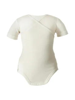 Ruskovilla lyhythihainen body 50 - 90 cm - silkkivilla