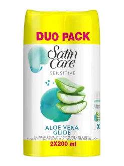 SATIN CARE ALOE VERA Gel -tuplapakkaus 2 x 200 ML