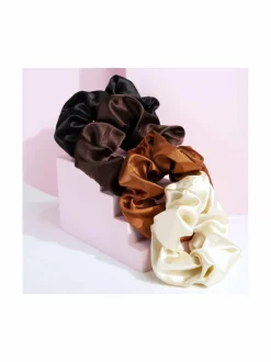 Satin Scrunchies -hiusdonitsi, 4 kpl pakkaus