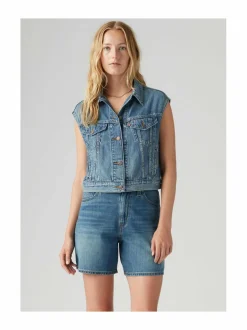 Shrunken 90's -farkkuliivi