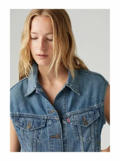 Shrunken 90's -farkkuliivi