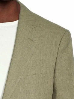 Slim Fit Linen Cotton -puvuntakki