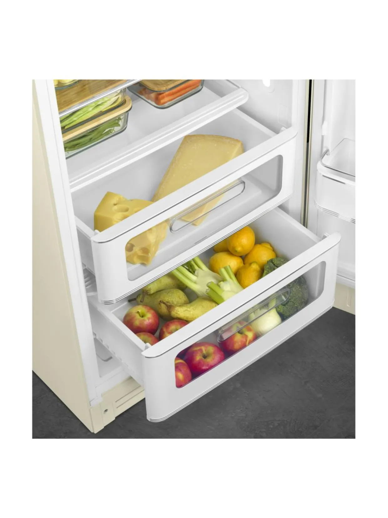 Smeg FAB28RCR5 Jääkaappi, kerma oikeakätinen