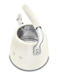 Smeg viheltävä vesipannu WKF01CR, kermanvalkoinen