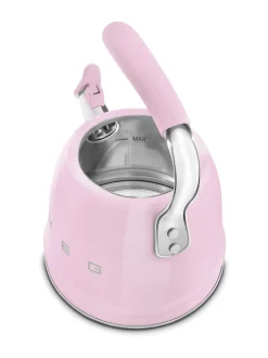 Smeg viheltävä vesipannu WKF01PK, vaaleanpunainen