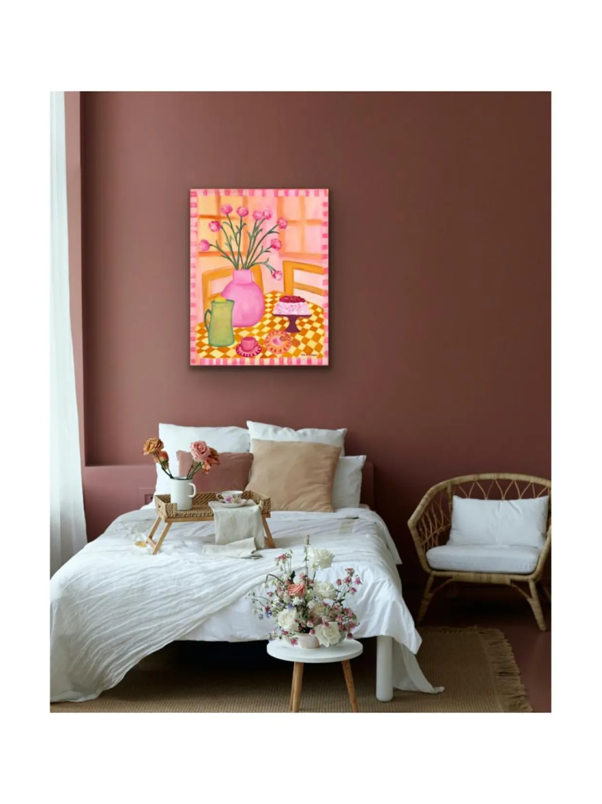 Sokerileipurin lauantai, öljyvärimaalaus, 100x80 cm, Pia Rydman