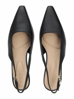 Squared Toe Slingback -nahka-avokkaat