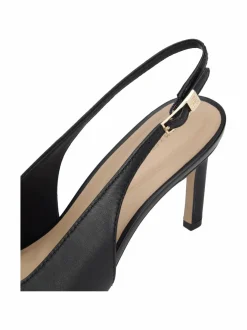 Squared Toe Slingback -nahka-avokkaat