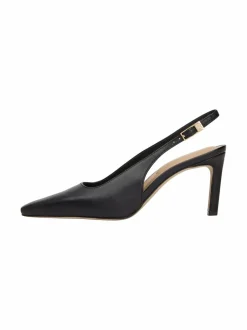 Squared Toe Slingback -nahka-avokkaat