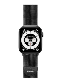 Steel Loop Apple Watch (42/44 mm) -nauha (musta)