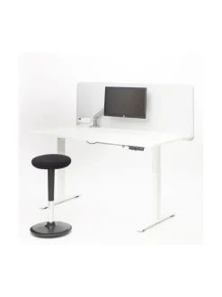 Stoo® Round aktiivituoli - Korkea 57 - 86 cm, musta/musta