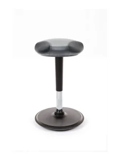 Stoo® Triangle aktiivituoli keinonahkaistuimella - Korkea 57 - 86 cm, musta runko