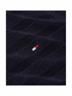 Stripe Structure Crew Neck -neulepaita