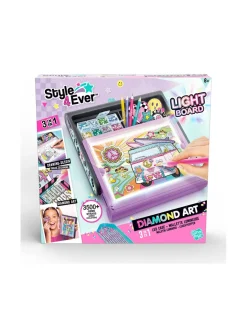 STYLE 4EVER Timanttimaalaussetti 3-in-1 LED-kotelolla