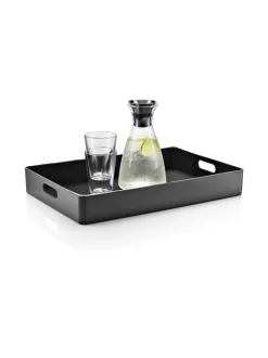 Tarjotin, korkealaitainen musta