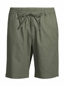 Taustin-puuvilla-pellavashortsit