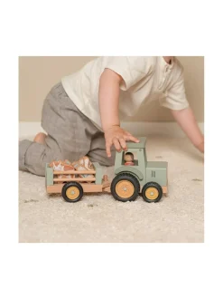 Tiamo Little Dutch puinen traktori peräkärryllä