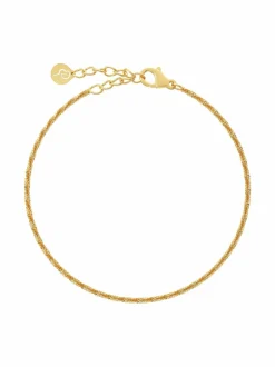 Tinsel Thin Bracelet Gold -rannekoru