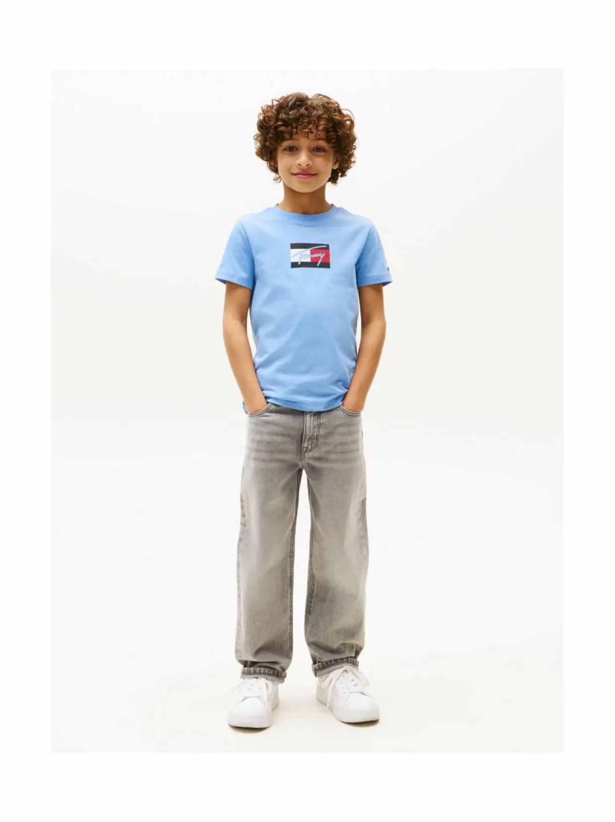 Tommy Script Flag t-paita