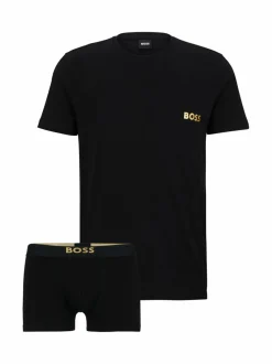 T-paita ja bokserialushousut