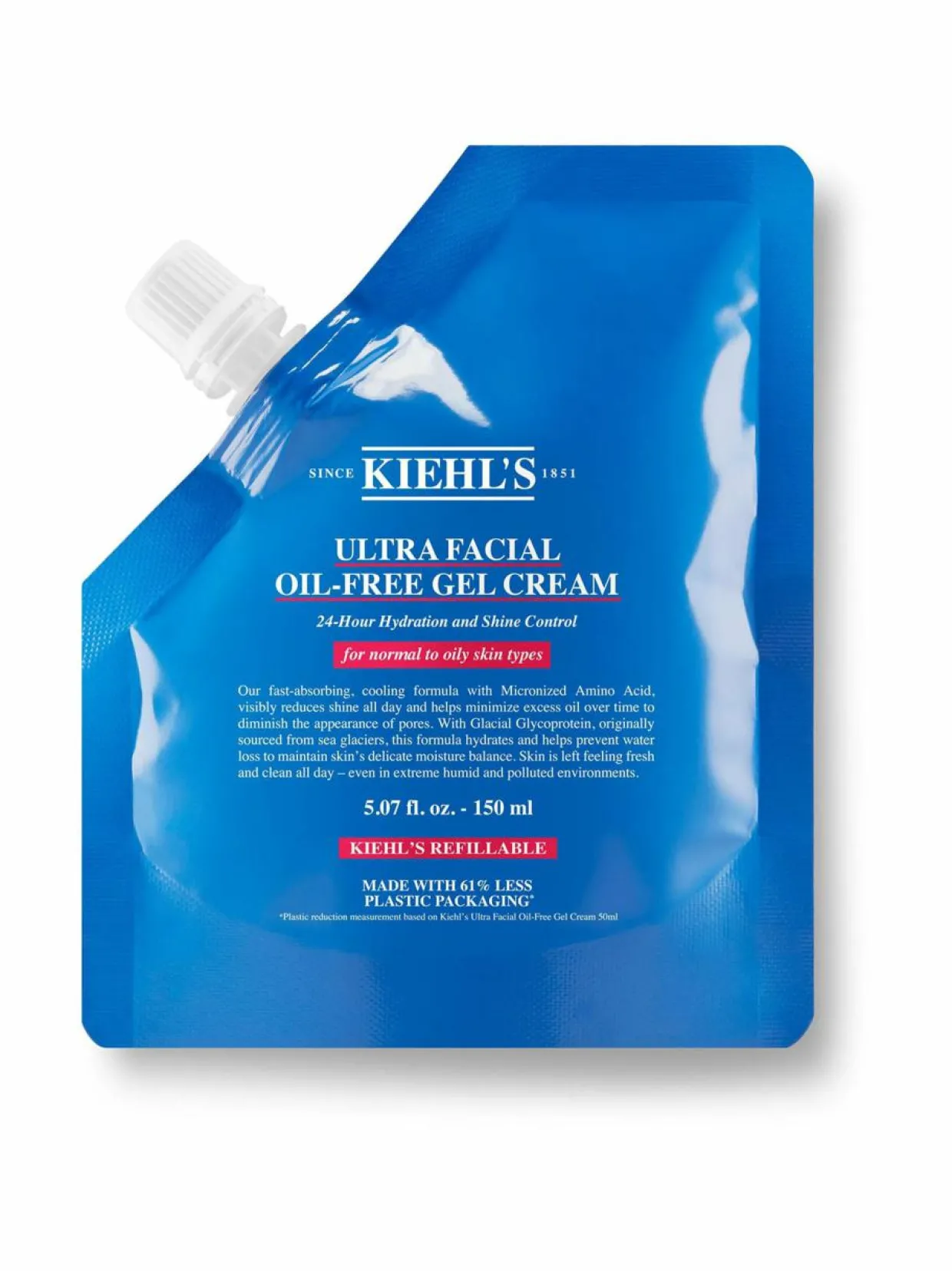 Ultra Facial Oil-Free Gel Cream -täyttöpakkaus