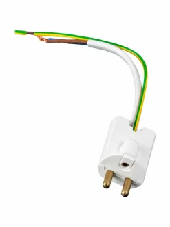 Valaisinjohto tulpalla, maadoitettu 14 cm