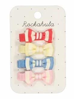 Vintage Seaside Mini Bow Clips -hiuspinnit 4 kpl