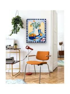 Välipala välimerellä, 73x60 cm, öljyvärimaalaus, Pia Rydman