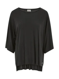 Väljä viskoosipaita, musta