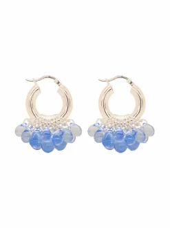 Wavy Baby in Silver -korvakorut hopea