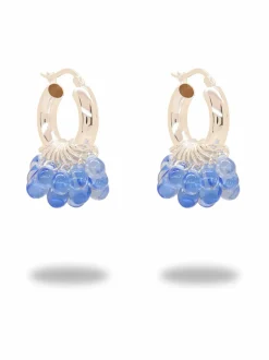 Wavy Baby in Silver -korvakorut hopea