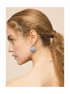 Wavy Baby in Silver -korvakorut hopea