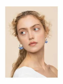 Wavy Baby in Silver -korvakorut hopea