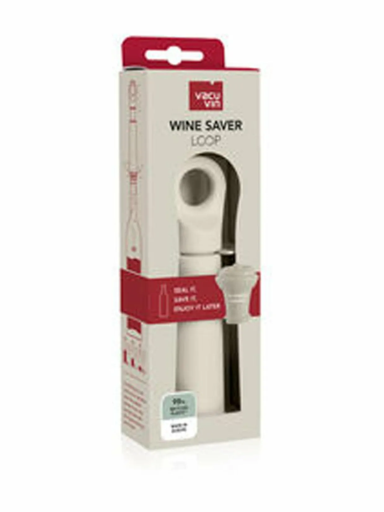 Wine Saver Loop- tyhjiöviinikorkki ja pumppu