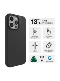 Zagg Manhattan Snap - musta suojakuori iPhone 15 Pro