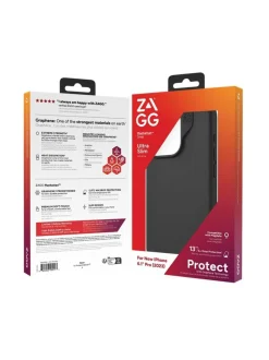 Zagg Manhattan Snap - musta suojakuori iPhone 15 Pro